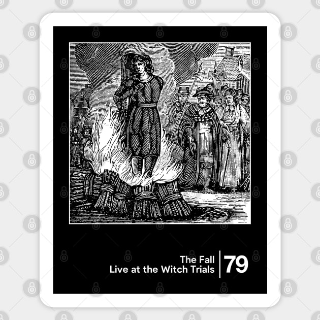 Live at the Witch Trials / Minimalist Graphic Artwork Design Sticker by saudade